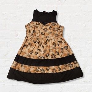 Folter ModCloth Dress Skeleton Anatomy Goth Retro Plus